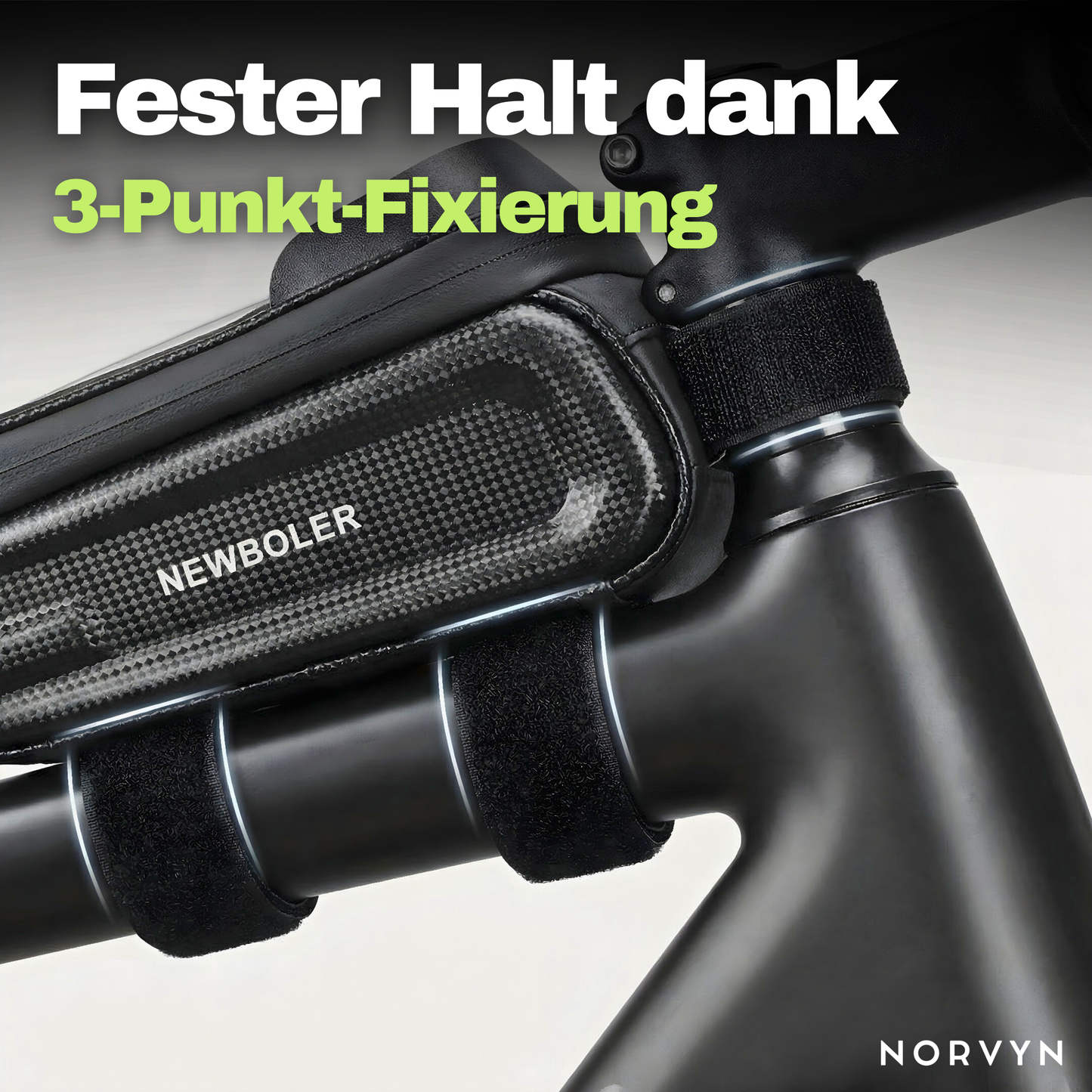 Fahrrad-Rahmentasche mit Touchscreen – Sicher verstaut & alles im Blick