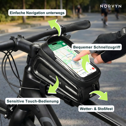 Fahrrad-Rahmentasche mit Touchscreen – Sicher verstaut & alles im Blick