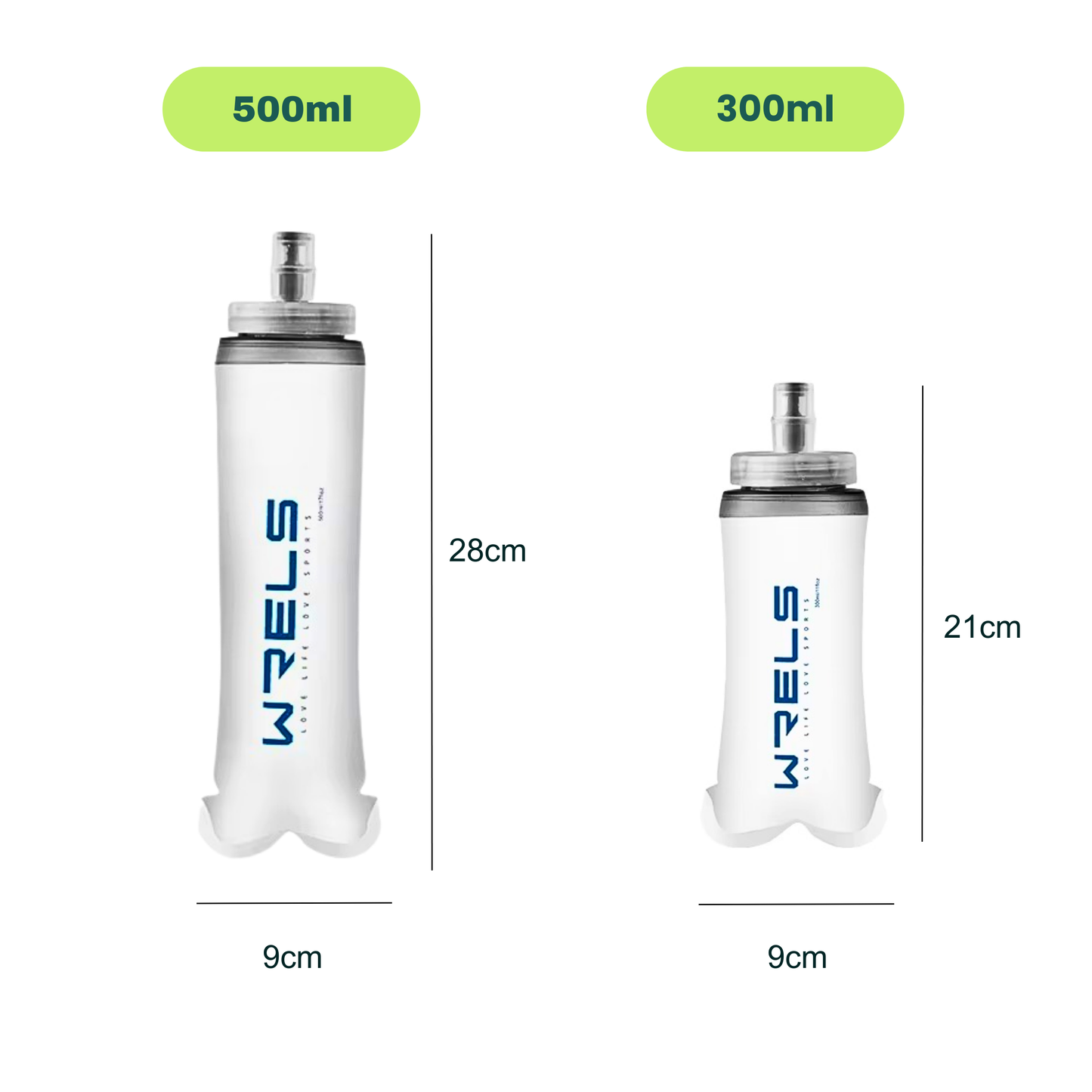 Faltbare Soft-Wasserflasche – Ultraleicht & platzsparend hydratisiert