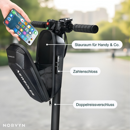 E-Scooter Fronttasche mit Zahlenschloss – Wasserdicht & sicher