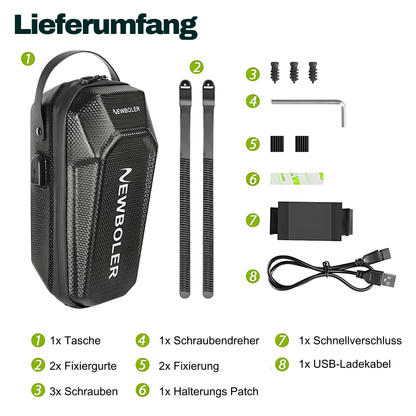 E-Scooter Fronttasche mit Zahlenschloss – Wasserdicht & sicher
