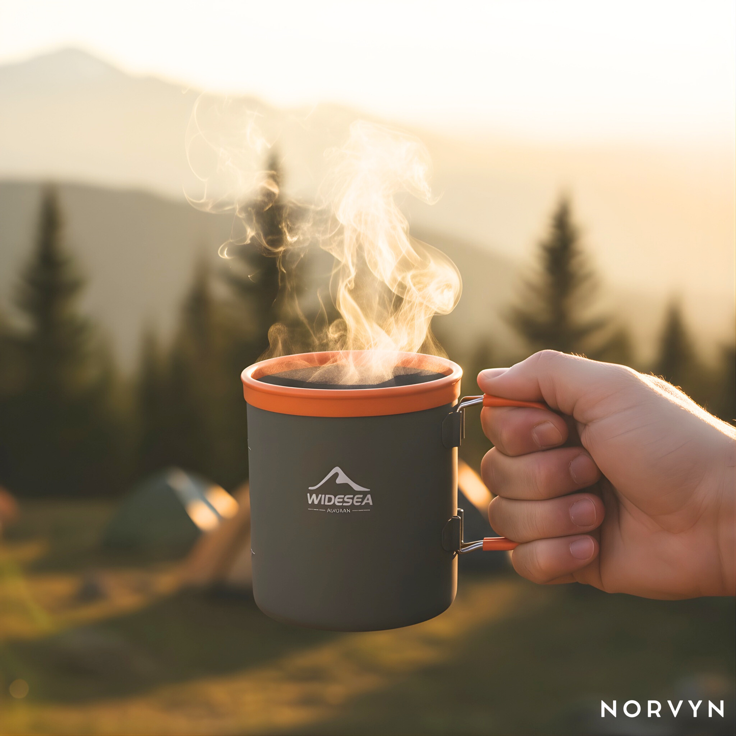 Camping-Kaffeeset mit French Press – Frischer Kaffee, überall draußen