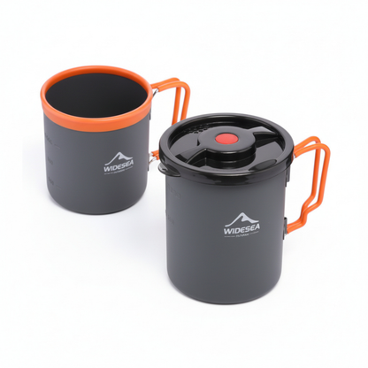 Camping-Kaffeeset mit French Press – Frischer Kaffee, überall draußen